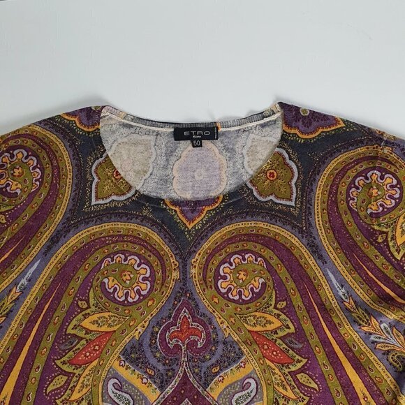 Etro Bleended Silk Cashmere Pullover Top - Picture 3 of 7